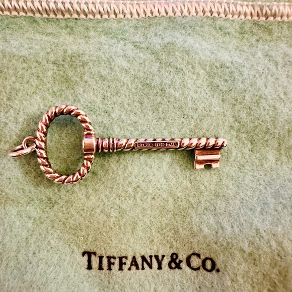 Tiffany & Co. Silver Rope Key Pendant - Picture 2 of 4